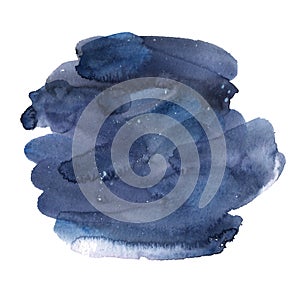 Azure watercolor spot. Ink stain. watercolor spot beautiful natural color. Design for backgrounds, wallpapers, logo, covers and pa