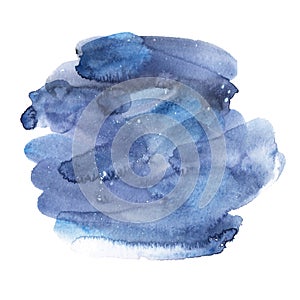 Azure watercolor spot. Ink stain. watercolor spot beautiful natural color. Design for backgrounds, wallpapers, logo, covers and pa