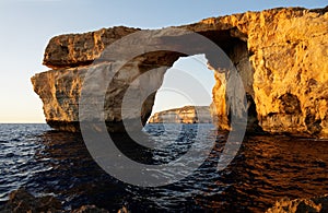 Azure window - rock formation over sea