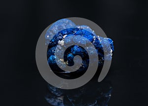 Azurite azure  blue stone photo