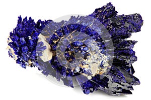 Azurite crystal cluster