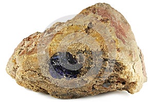 Azurite on matrix