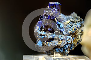 Azurite mineral stone gemstone blue from Namibia
