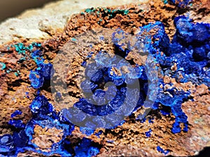 azurite mineral texture