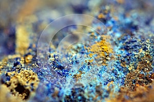 Azurite is a soft, deep blue copper mineral