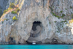 Azzurra Grotto in Capri Island photo