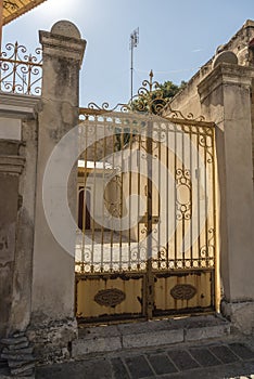 AÄŸa Camii mosque gateway Rhodes old town.