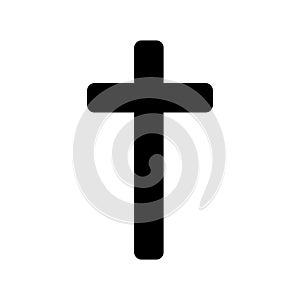 Jesus Christ crucifix, different shapes of crosses religious silhouette signs