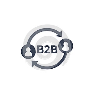 B2b icon on white