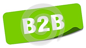 b2b sticker. b2b label