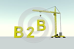B2B building concept