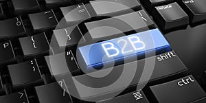 B2B, business to business - computer keyboard