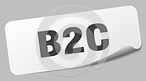 b2c sticker. b2c label