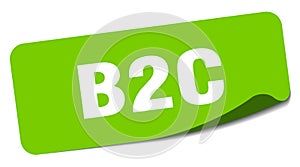 b2c sticker. b2c label