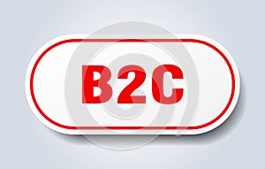 b2c sticker.