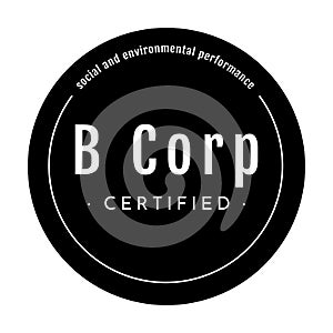 B corp certified symbol icon