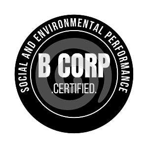 B corp certified symbol icon