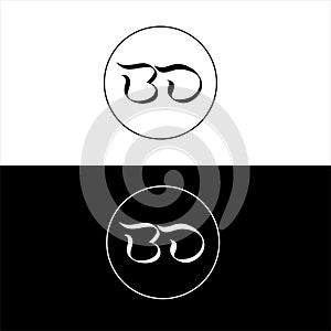 B D joint letter logo element design