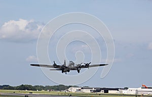 B-17 Flying Fortress coming in for a Landing