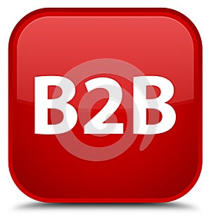 B2b special red square button