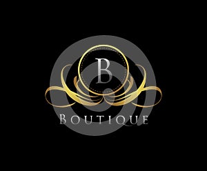 B Letter boutique logo design