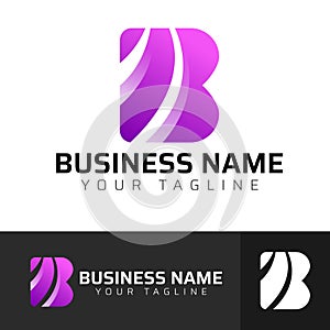 B letter logo design