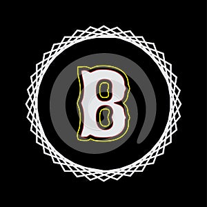 B letter logo in vector design