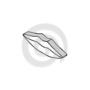 b m p letter mouth animate isometric icon vector illustration photo