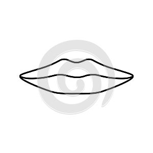 b m p letter mouth animate line icon vector illustration photo