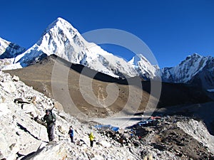 B Return from base camp