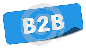 b2b sticker. b2b label