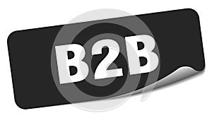 b2b sticker. b2b label