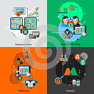 A-b Testing Icons Set