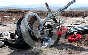 B29A Superfortress wreckage, Bleaklow Moor