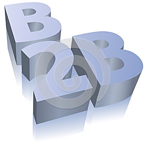 B2B e-commerce business symbol