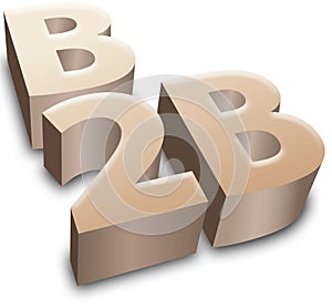 B2B symbol e-business business