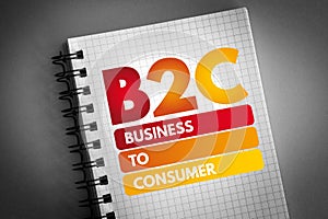 B2C - Business to Consumer acronym