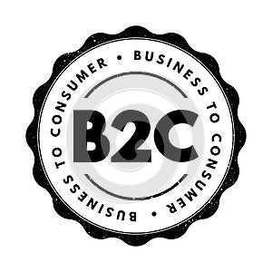 B2C Business to Consumer - refers to selling products directly to customers, bypassing any third-party retailers, wholesalers, or