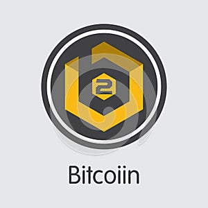 B2G - Bitcoiin. The Logo of Money or Market Emblem.