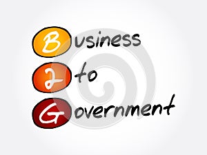 B2G â€“ Business To Government acronym