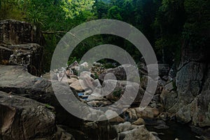 Ba Ho Waterfalls Cliff Jumping in Khanh Hoa Province, Vietnam