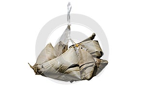 Ba-Jang, Chinese Sticky Rice Dumpling, Zongzi On White Background