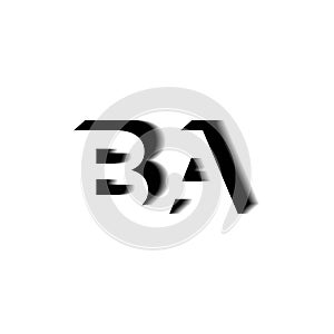 BA Monogram Shadow Shape Style