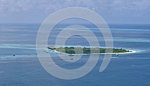 Baa Atoll Aerial Image Maldives Biosphere photo