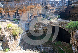 Baatara gorge in Lebanon