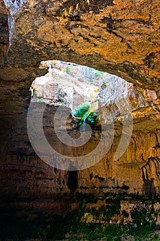 Baatara gorge sink hole in Lebanon