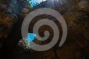 Baatara gorge sink hole in Lebanon