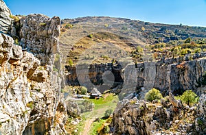 Baatara gorge sinkhole in Tannourine, Lebanon