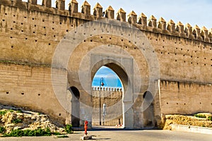 Bab Chems, a gate of Fes, Morocco