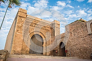Bab el Kebir gate of Kasbah of the Udayas. photo